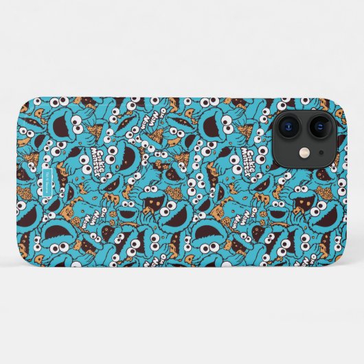 Cookie Monster | Nom Nom Nom Muster Case-Mate iPhone Hülle (Rückseite (Horizontal))
