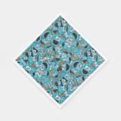 Cookie Monster | Nom Nom Nom Muster Serviette (Ecke)