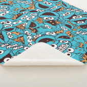 Cookie Monster | Nom Nom Nom Muster Sherpadecke (3/4)