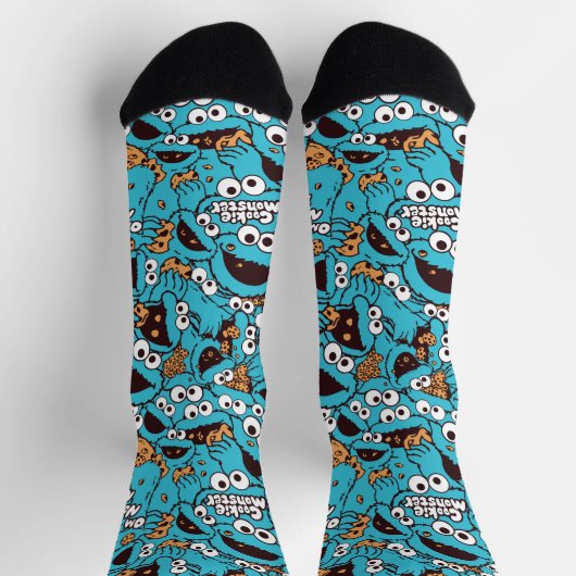 Cookie Monster | Nom Nom Nom Mustersocken Socken (Oben)