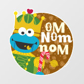 Cookie Monster Nutcracker Fensteraufkleber (Blatt)