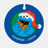 Cookie Monster | Official Christmas Cookie Tester Ornament Aus Metall (Vorderseite)