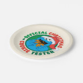 Cookie Monster | Offizieller Weihnachtskochtest Pappteller (Schrägansicht)