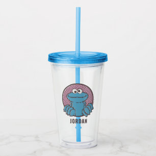 Cookie Monster Om Nom Nom Acryltrinkbecher