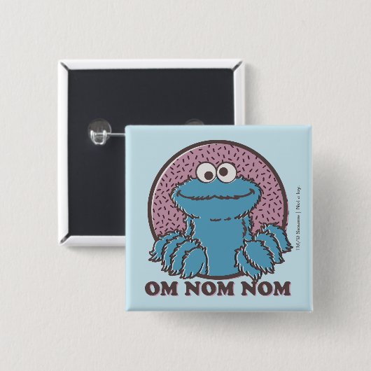 Cookie Monster | Om Nom Nom Button (Vorne & Hinten)