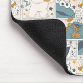 Cookie Monster | Om Nom Nom Comic Pattern Mousepad (Ecke)