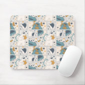 Cookie Monster | Om Nom Nom Comic Pattern Mousepad (Mit Mouse)