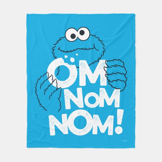 Cookie Monster | Om Nom Nom! Fleecedecke (Vorderseite)