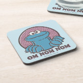 Cookie Monster | Om Nom Nom Getränkeuntersetzer (Linke Seite)