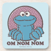 Cookie Monster | Om Nom Nom Getränkeuntersetzer (Vorderseite)
