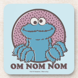 Cookie Monster Om Nom Nom Getränkeuntersetzer