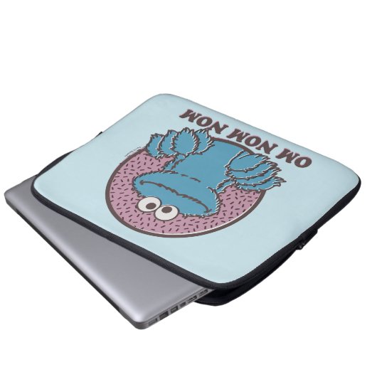 Cookie Monster | Om Nom Nom Laptopschutzhülle (Vorne Knopf)