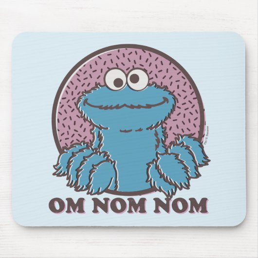 Cookie Monster | Om Nom Nom Mousepad (Vorne)