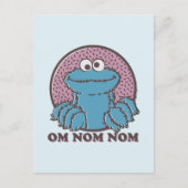 Cookie Monster | Om Nom Nom Postkarte (Vorderseite)