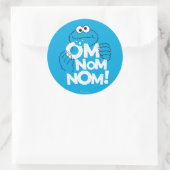 Cookie-Monster | Om Nom Nom! Runder Aufkleber (Tasche)