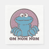 Cookie Monster | Om Nom Nom Serviette (Vorderseite)