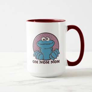 Cookie Monster Om Nom Nom Tasse