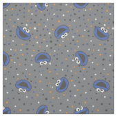Cookie Monster | Polka-Dottern-Muster der 80er-Jah Stoff (Muster)