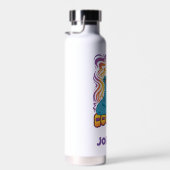 Cookie Monster | Psychedelisch | Name hinzufügen Trinkflasche (Rechts)