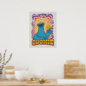 Cookie Monster | Psychedelisch Poster (Küche)