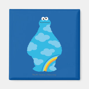 Cookie Monster Rainbows Magnet