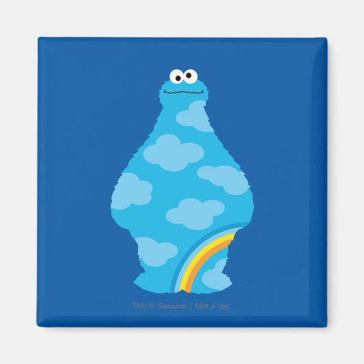 Cookie Monster Rainbows Magnet (Vorne)