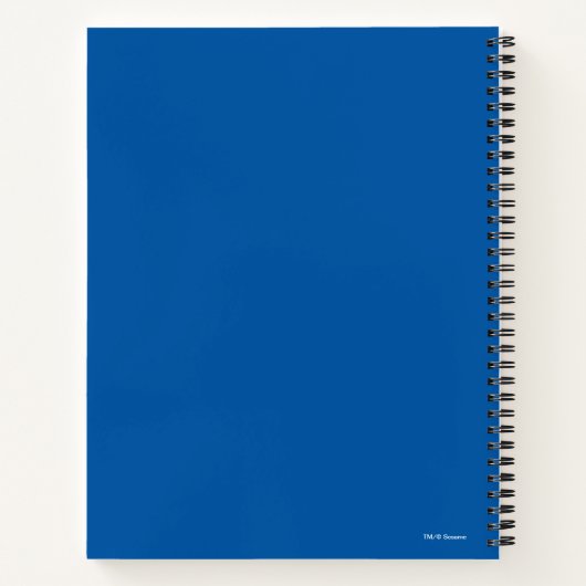 Cookie Monster Rainbows Zeichnend Notizblock (Rückseite)