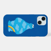 Cookie Monster Regenbögen iPhone 15 Hülle (Rückseite (Horizontal))