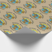 Cookie Monster Retro Geschenkpapier (Ecke)
