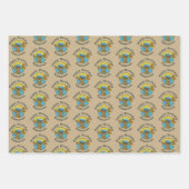 Cookie Monster Retro Geschenkpapier Set (Vorderseite)