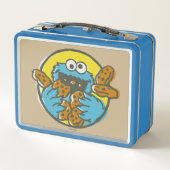 Cookie Monster Retro Metall Lunch Box (Rückseite)