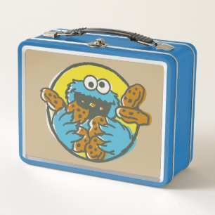 Cookie Monster Retro Metall Lunch Box