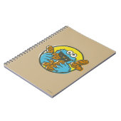 Cookie Monster Retro Notizblock (Linke Seite)