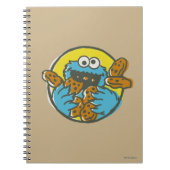 Cookie Monster Retro Notizblock (Vorderseite)