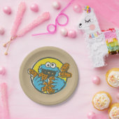 Cookie Monster Retro Pappteller (Party)