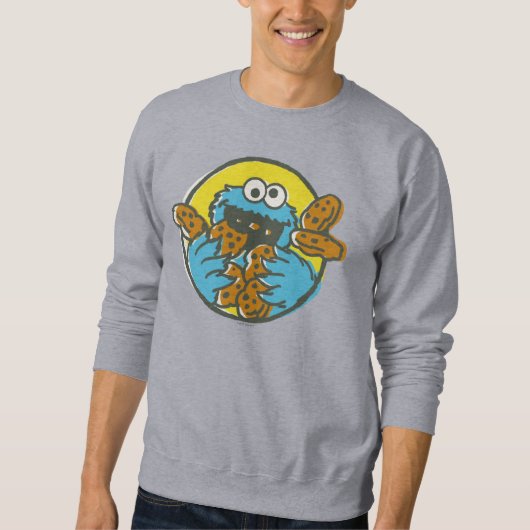 Cookie Monster Retro Sweatshirt (Vorderseite)