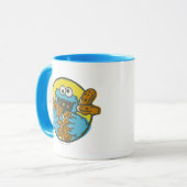 Cookie Monster Retro Tasse (Vorderseite Links)
