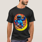 Cookie Monster Skateboarding T-Shirt (Vorderseite)