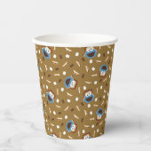 Cookie Monster S'mores Muster Pappbecher (Vorderseite)
