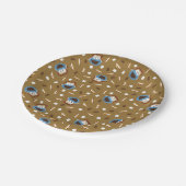 Cookie Monster S'mores Muster Pappteller (Schrägansicht)