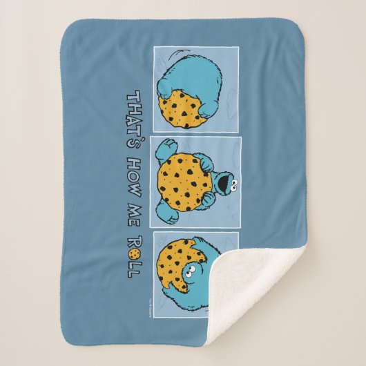 Cookie Monster | So rolle ich Sherpadecke (Vorderseite)