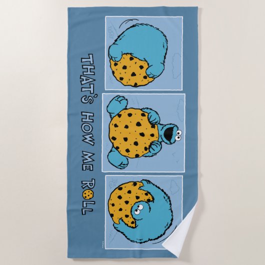 Cookie Monster | So rolle ich Strandtuch (Vorderseite)
