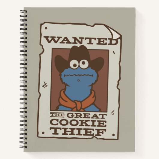 Cookie Monster | Steckbrief Notizblock (Vorderseite)