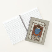Cookie Monster | Steckbrief Notizblock (Innenseite)