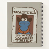 Cookie Monster | Steckbrief Notizblock (Rückseite)