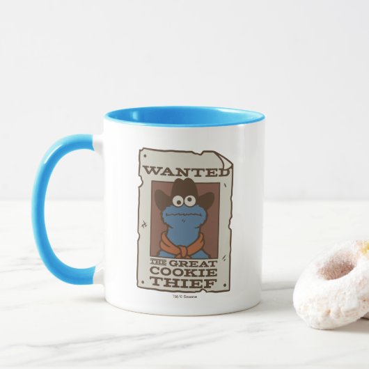 Cookie Monster | Steckbrief Tasse (Mit Donut)