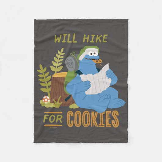 Cookie Monster | Steigt für Cookies Fleecedecke (Vorderseite)