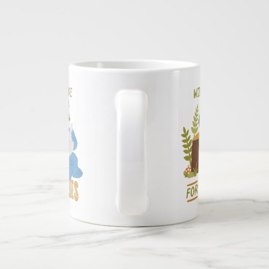 Cookie Monster | Steigt für Cookies Jumbo-Tasse (Rückseite)