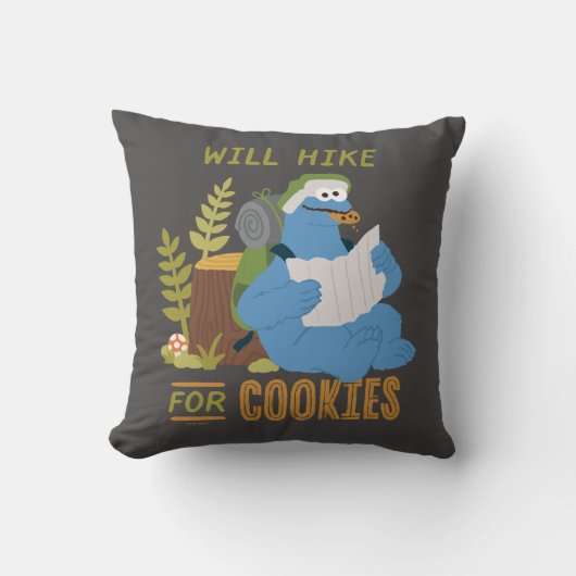 Cookie Monster | Steigt für Cookies Kissen (Vorderseite)