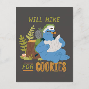 Cookie Monster Steigt für Cookies Postkarte